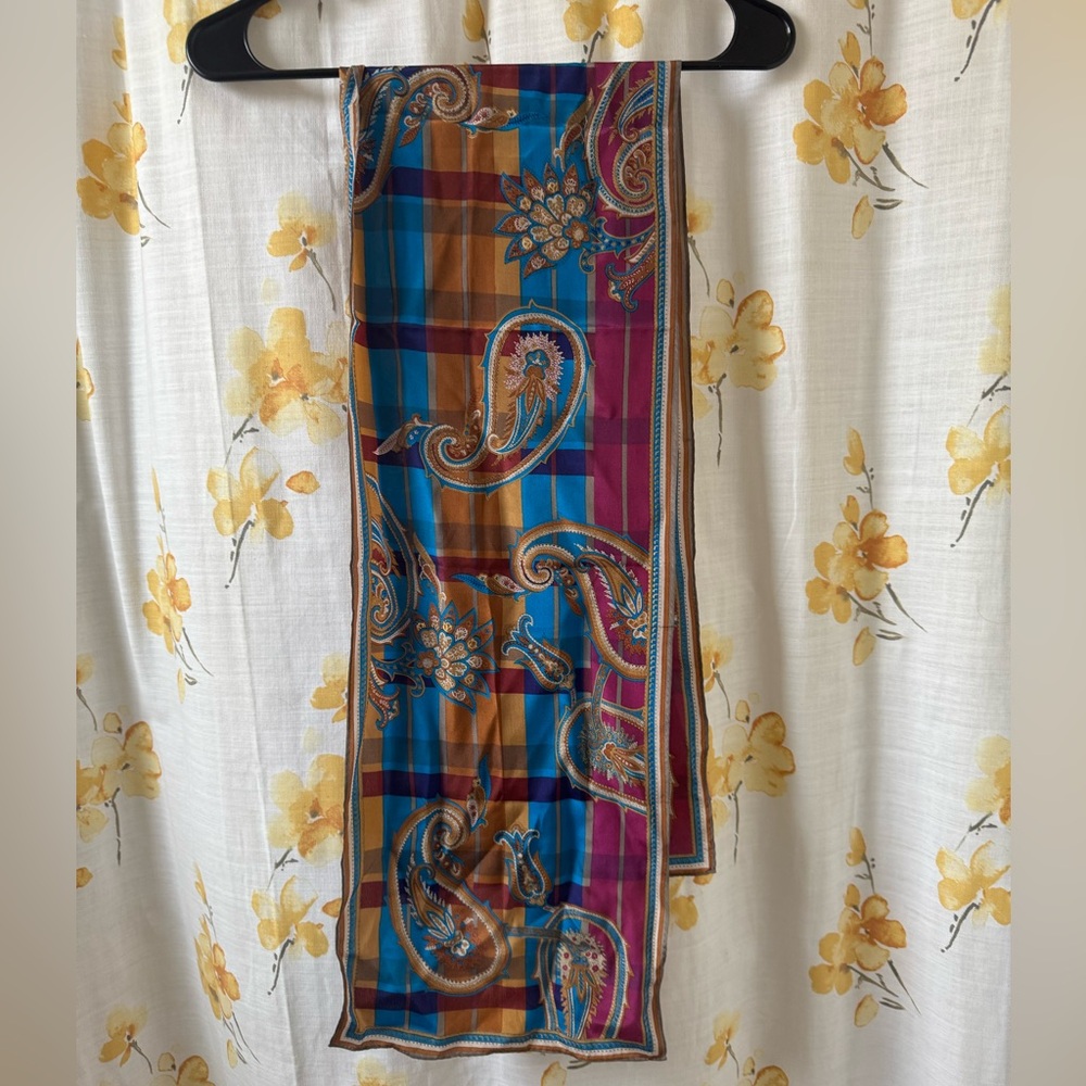 Multicolor Albert Nipon Paisley Scarf